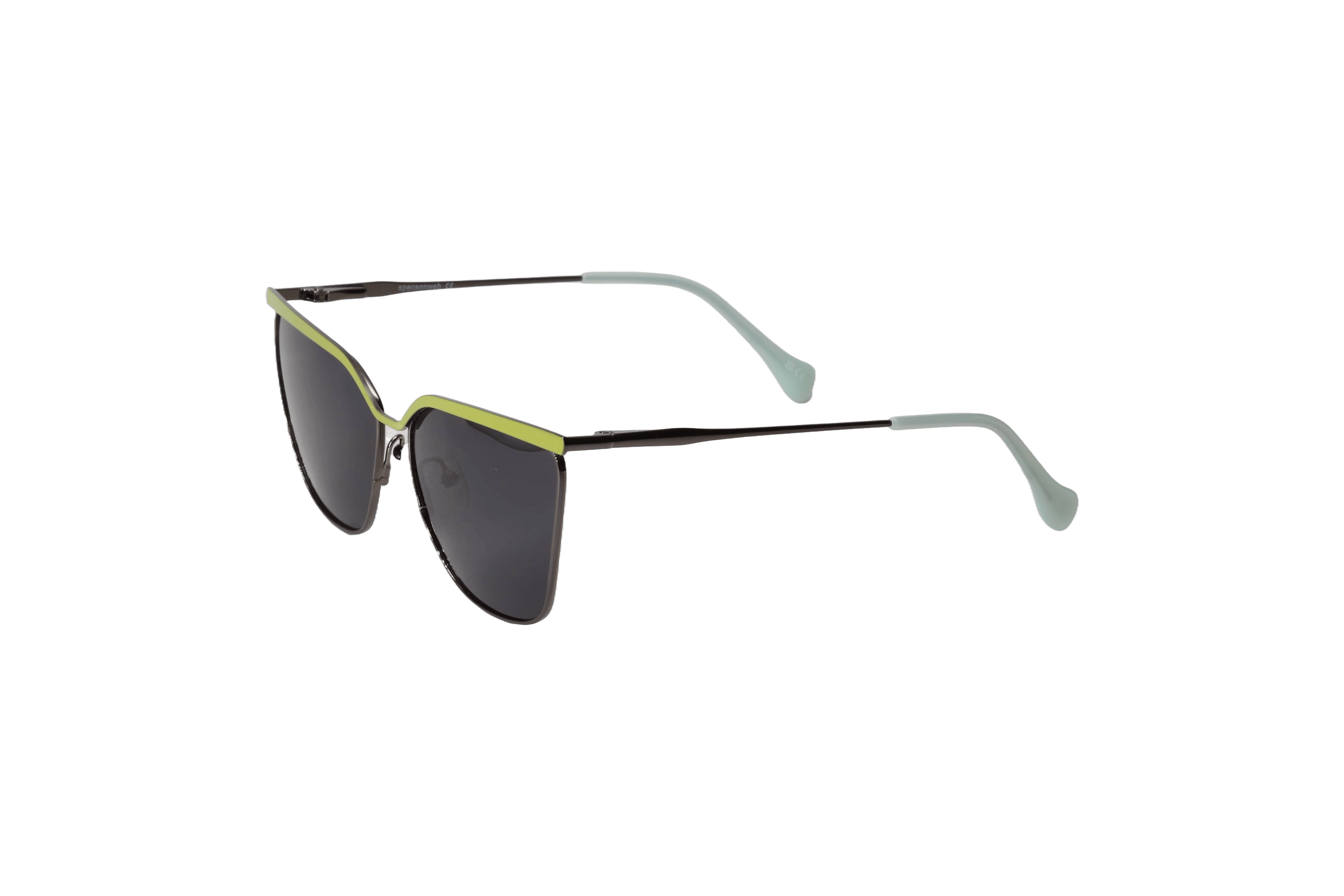 Cut 2 green Specsonweb Suffolk Sunglasses. 