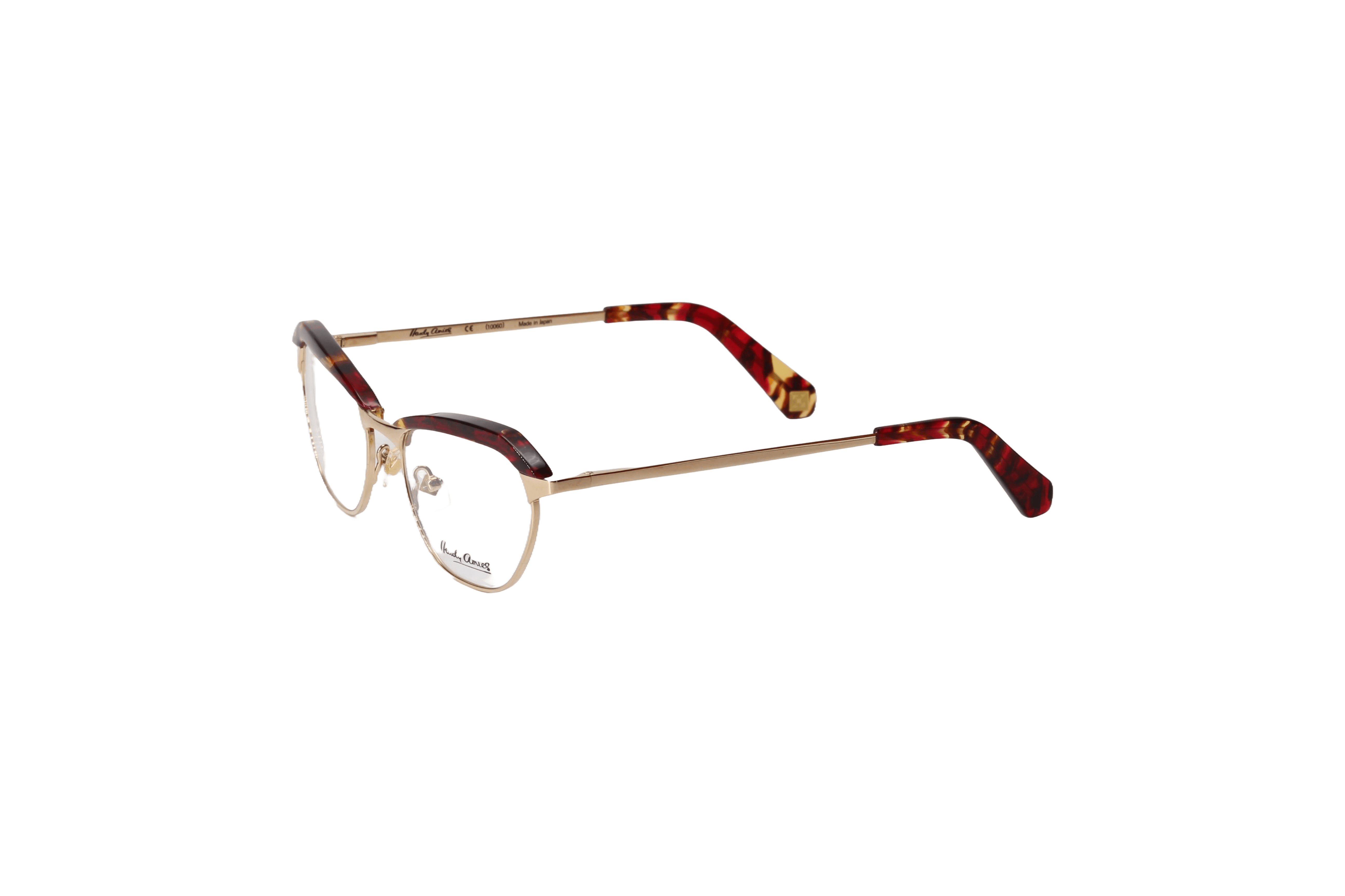 Hardy Amies Alma-red murano vintage eye glasses. 